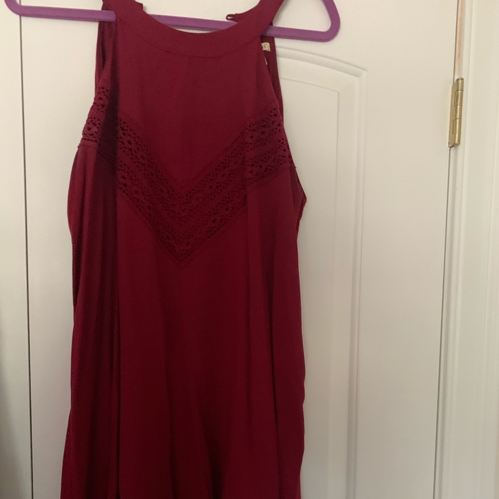 Red Shift Dress